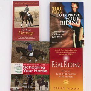 LOT of 4 Books Horsemanship Riding Dressage